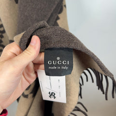 Gucci GG Wool Blend Throw Blanket