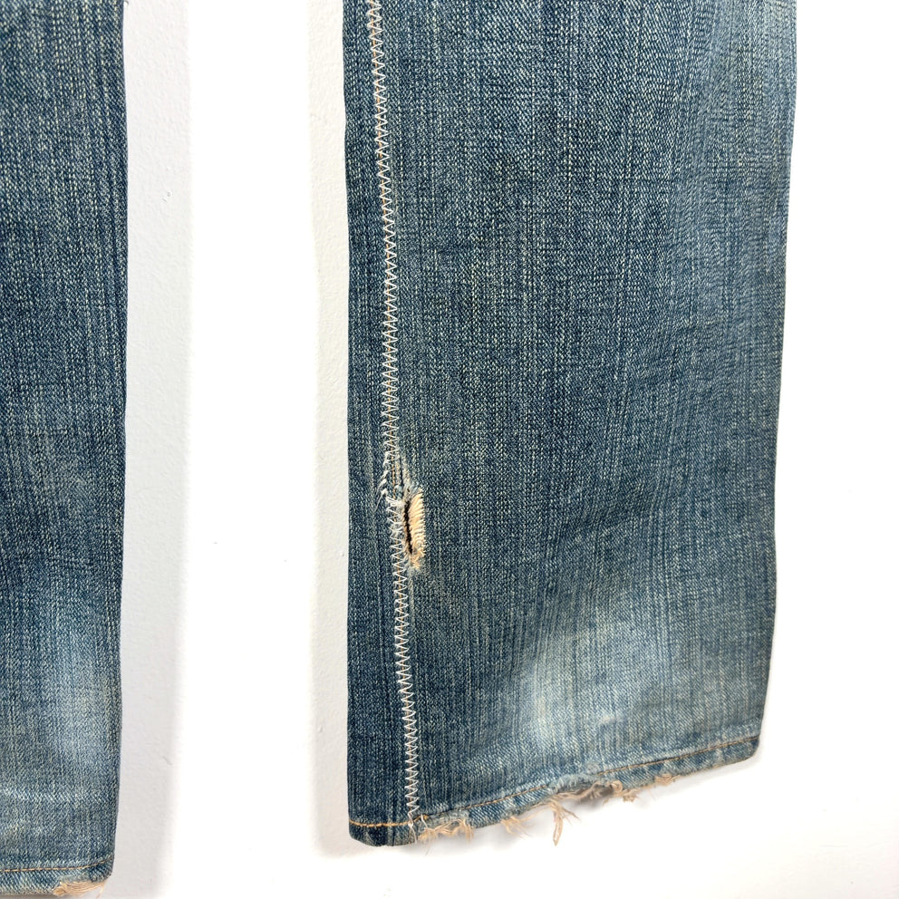 Number (N)ine AW03 'Touch Me I'm Sick' Kurt Cobain Patchwork Jeans