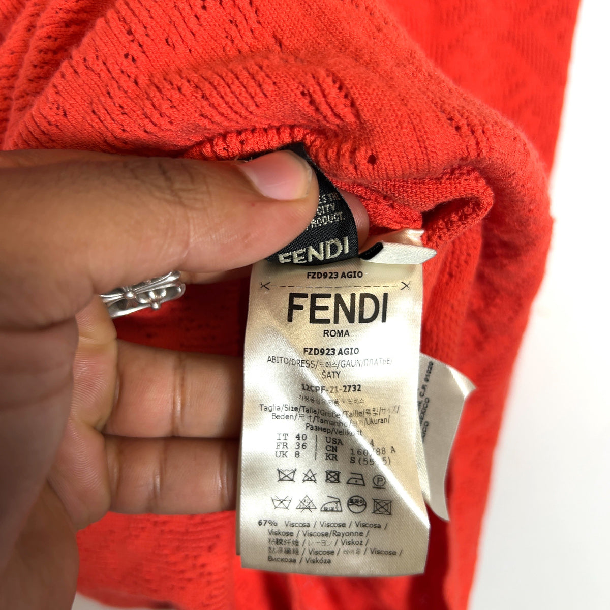 Fendi x Skims Monogram Mid-Length Dress