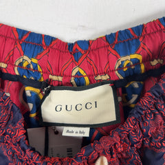 Gucci Jacquard Silk Monogram Jogger Pants