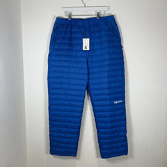 Supreme Blue Micro Puffer Sweatpants