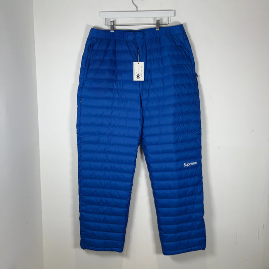 Supreme Blue Micro Puffer Sweatpants