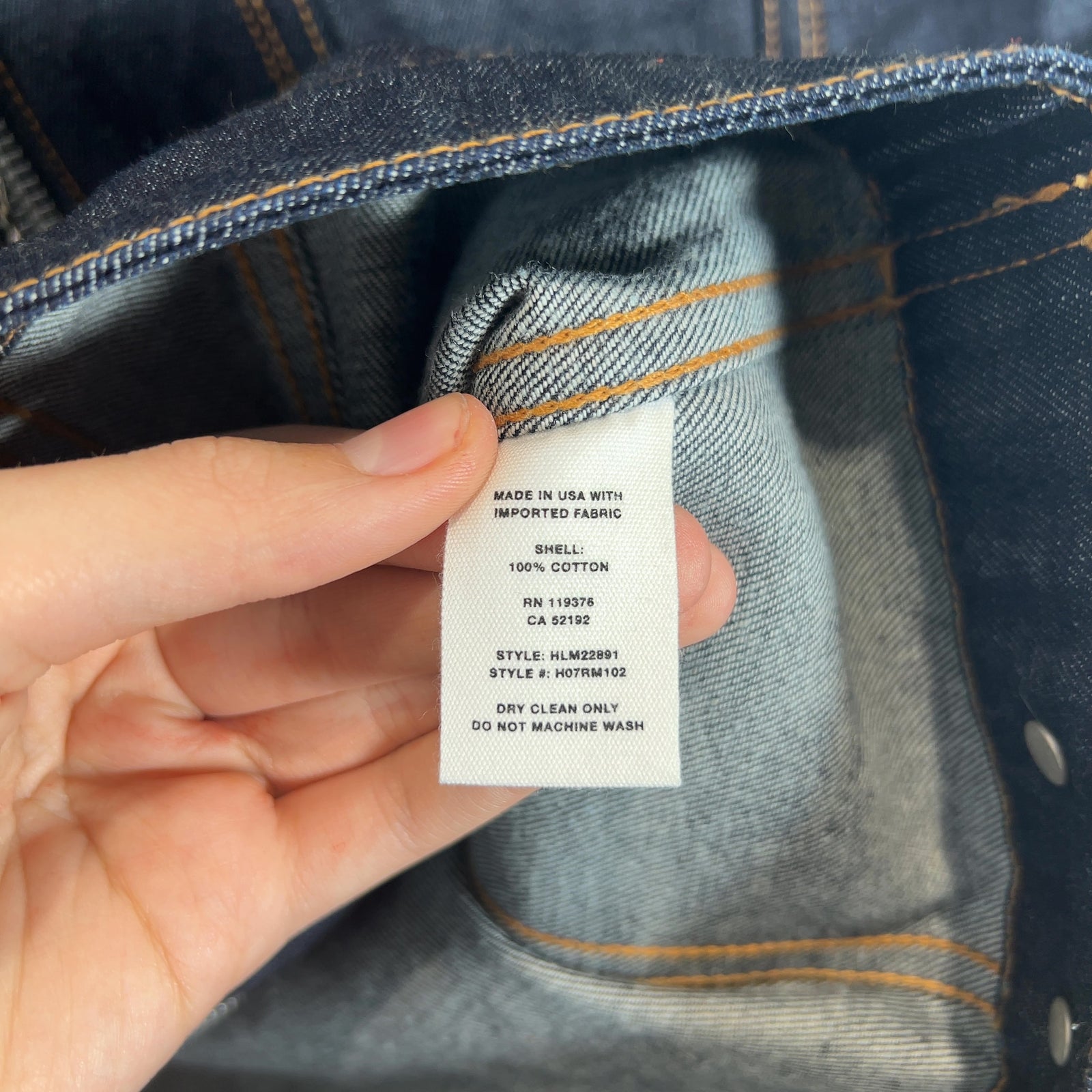 Helmut Lang 2004 Re-Edition Zip Denim Jacket