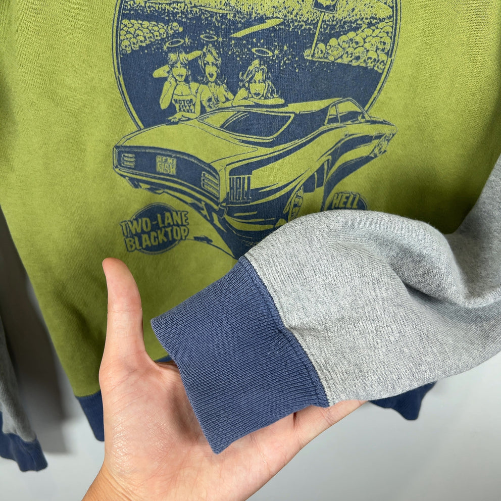 Hysteric Glamour 'Black Magic' Green / Blue Crewneck
