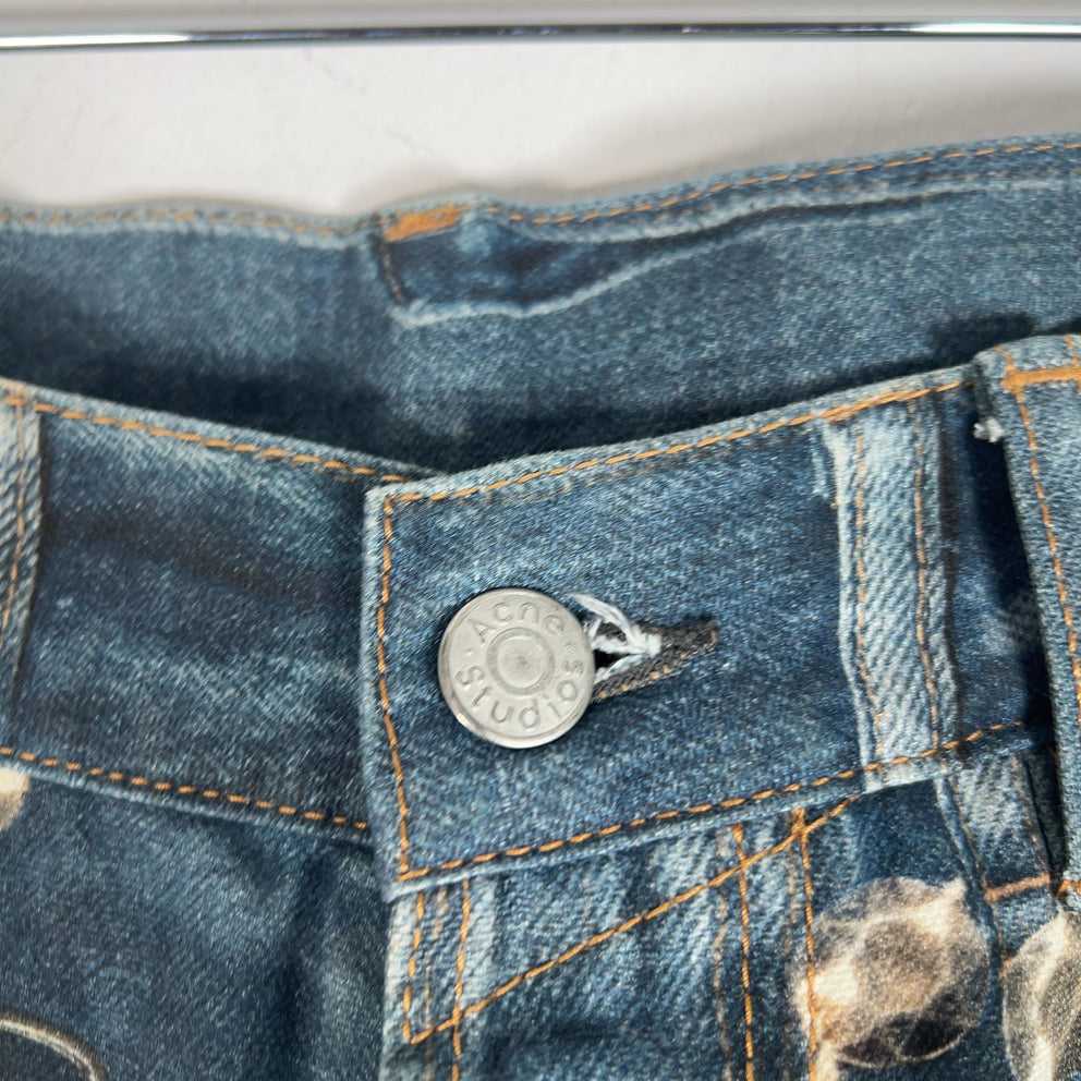 Acne Studios 1981 ‘Mid Blue’ Trompe L’oeil Jeans