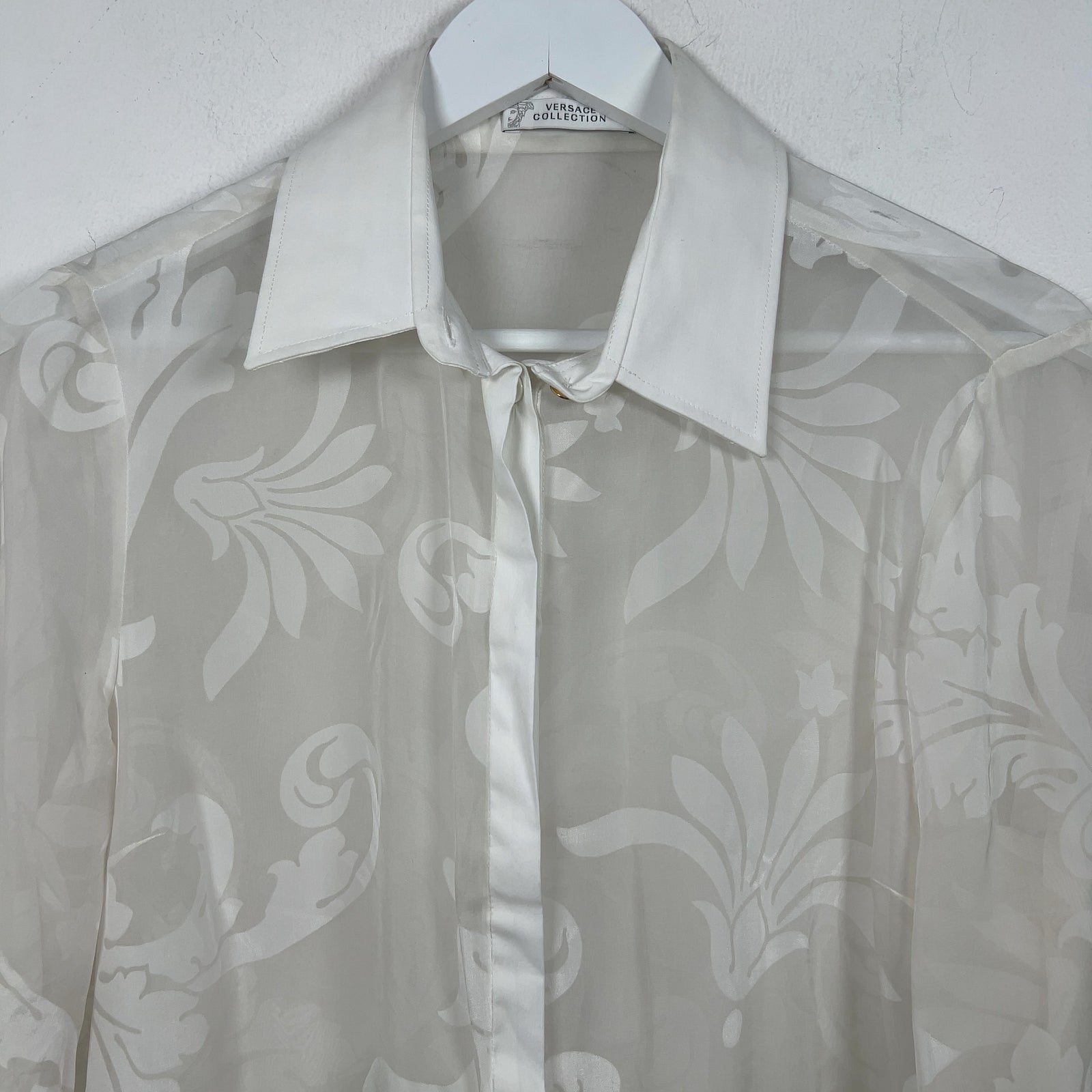 Versace Silk Floral Button-Up Shirt
