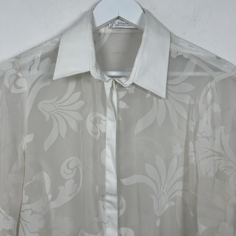 Versace Silk Floral Button-Up Shirt