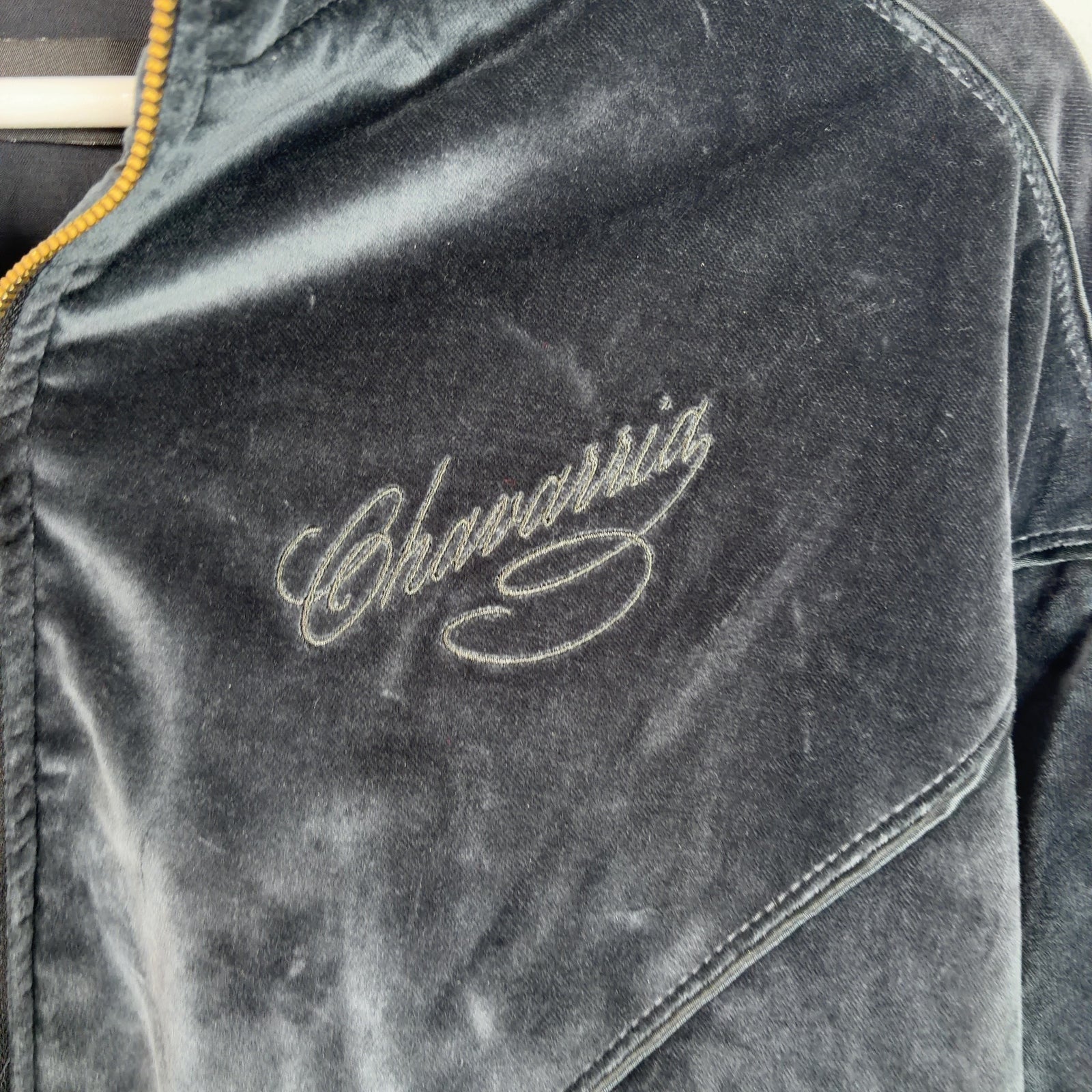 Willy Chavarria FW25 'Tarantula' Ruff Rider Velvet Jacket