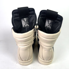 Rick Owens Black/Milk Geobasket Sneakers