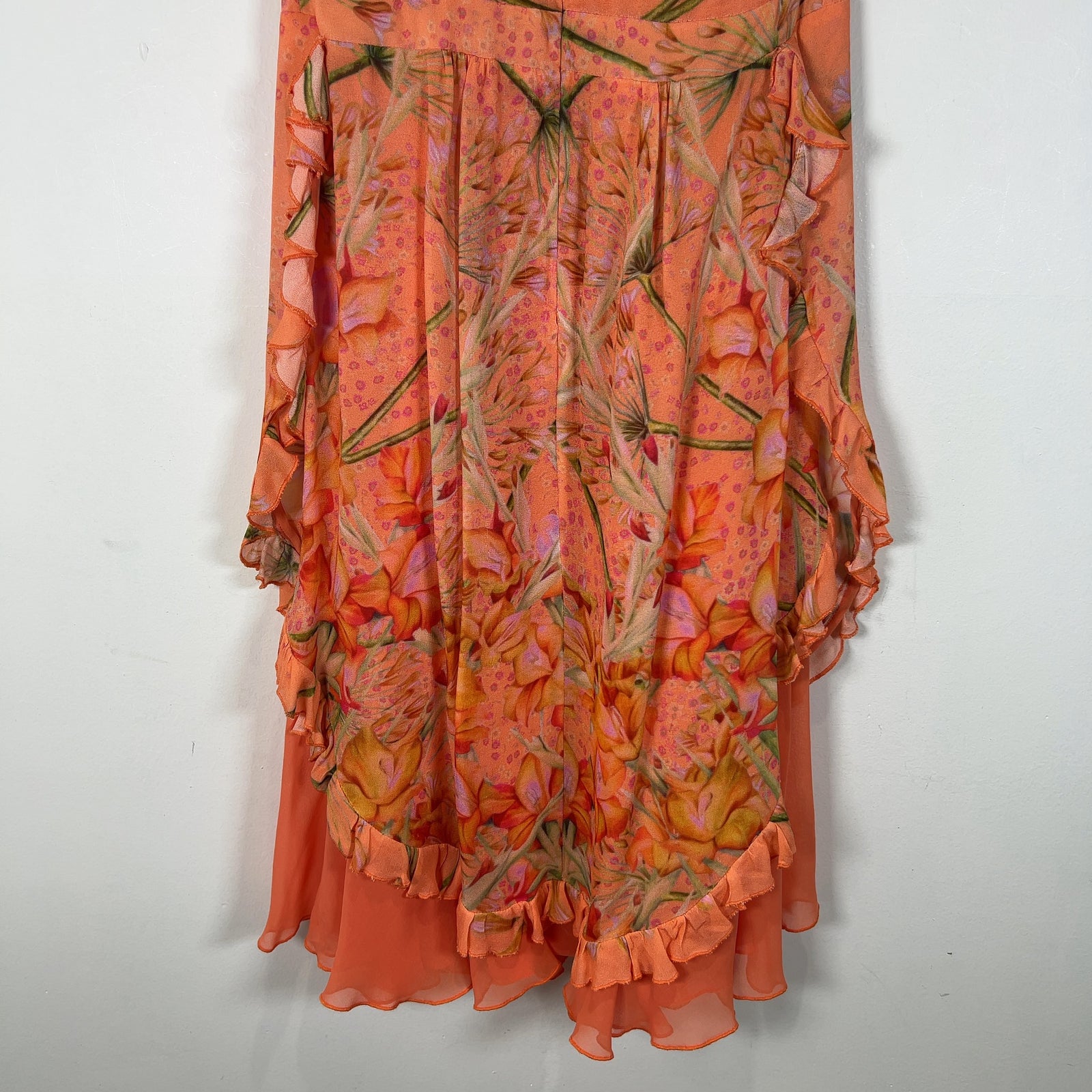 Class Robert Cavalli Flower Petal Ruffle Dress
