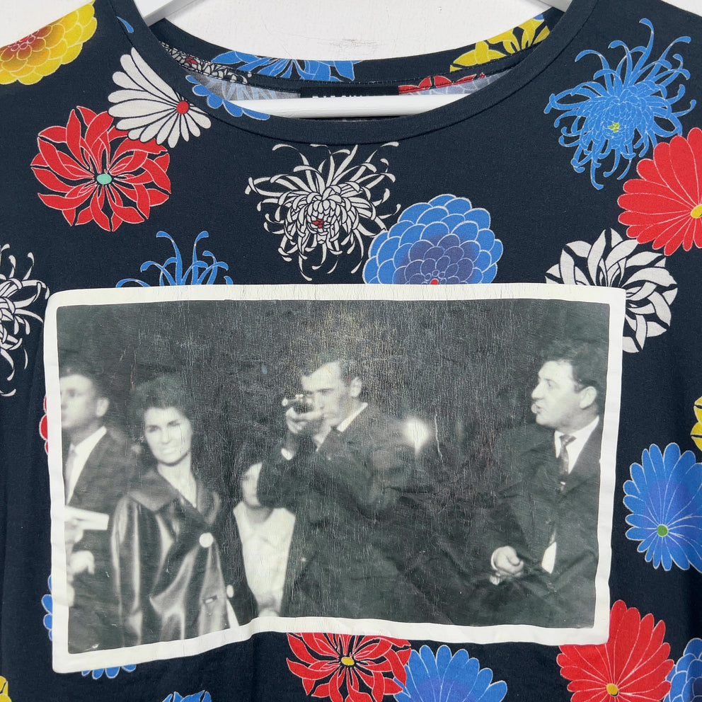 Raf Simons All-Over Flower Print Graphic T-Shirt
