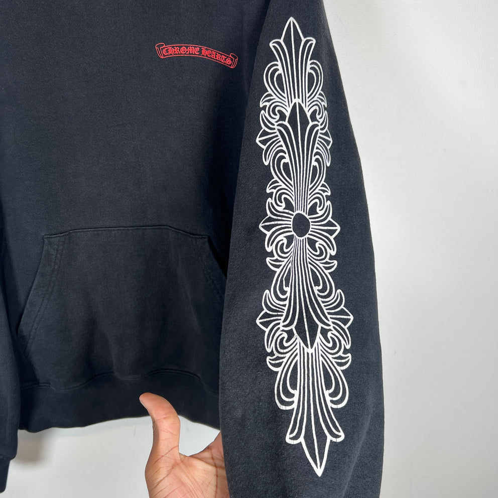 Chrome Hearts Black Matty Boy Floral Chomper Size M