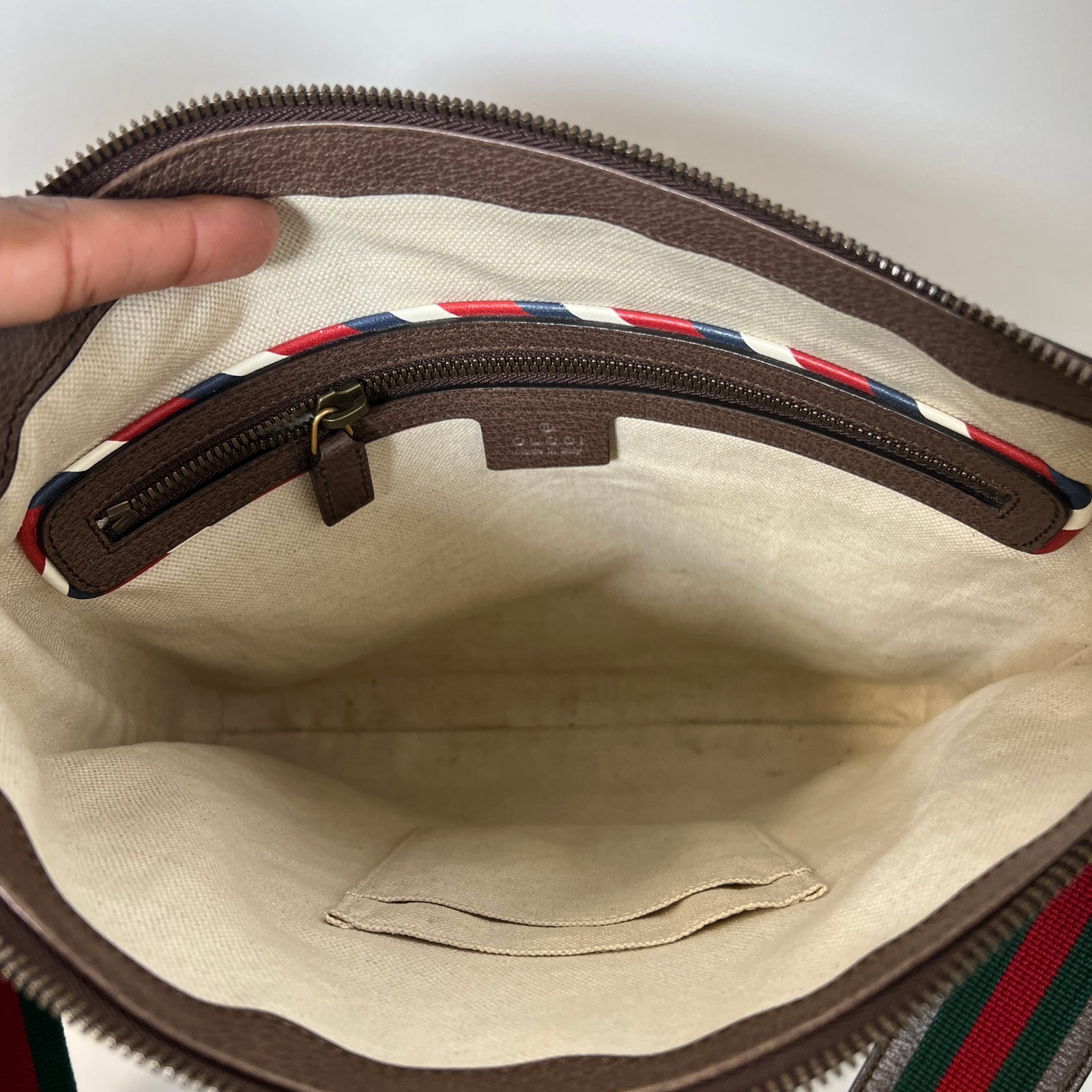 Gucci GG Monogram Courrier Patch Messenger Bag