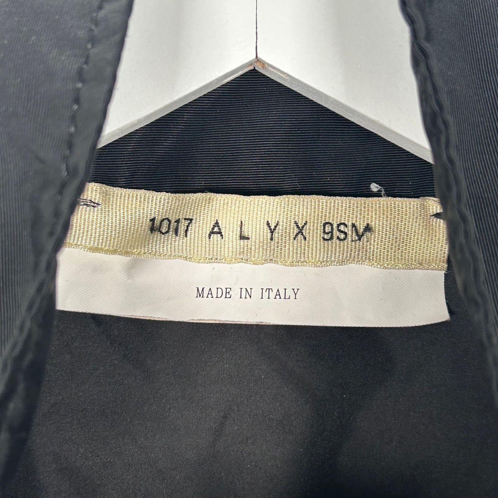 1017 Alyx x 9SM Metal Logo Black Windbreaker Size L