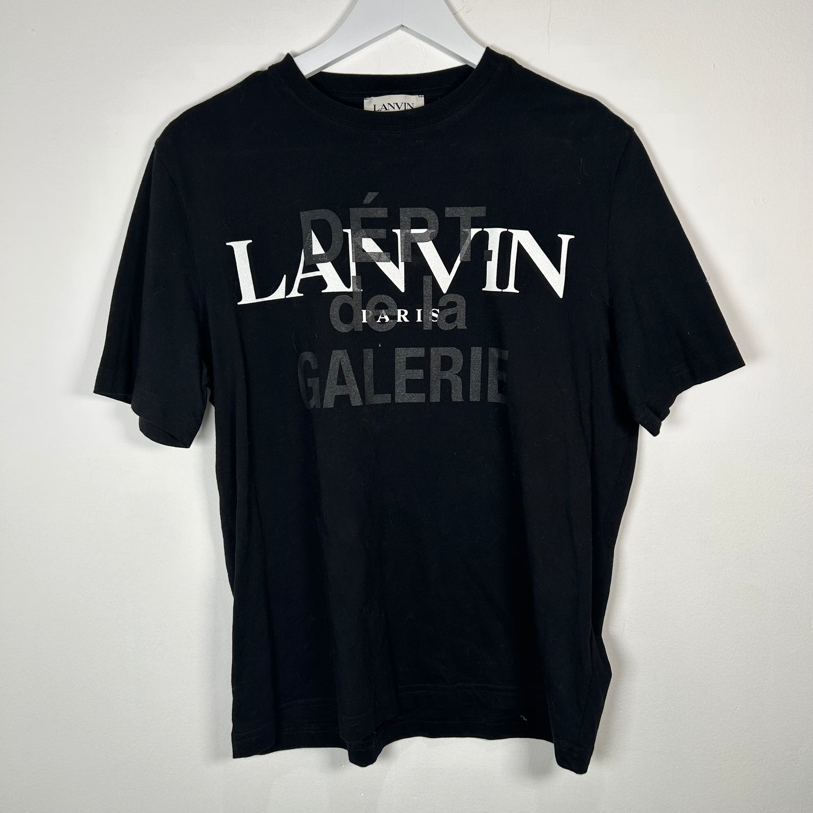 Lanvin x Gallery Dept. Black Logo T-Shirt Size S