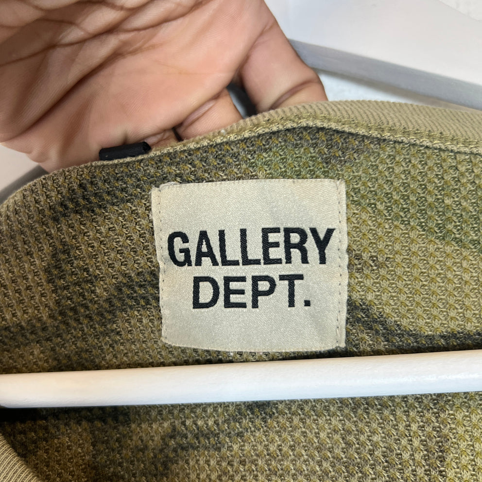 Gallery Dept Camo Thermal Longsleeve Size L