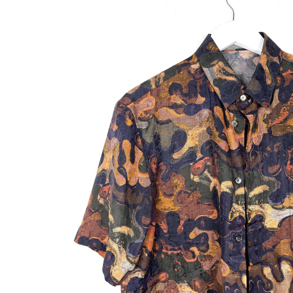 Dior x Peter Doig Camoflauge Oblique Button-Up Shirt