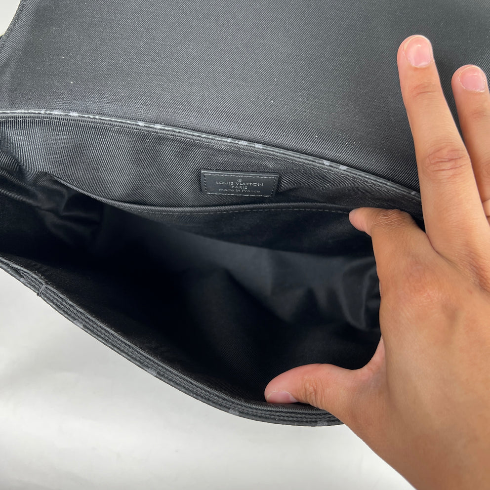 Louis Vuitton Black Monogram District Messenger Bag