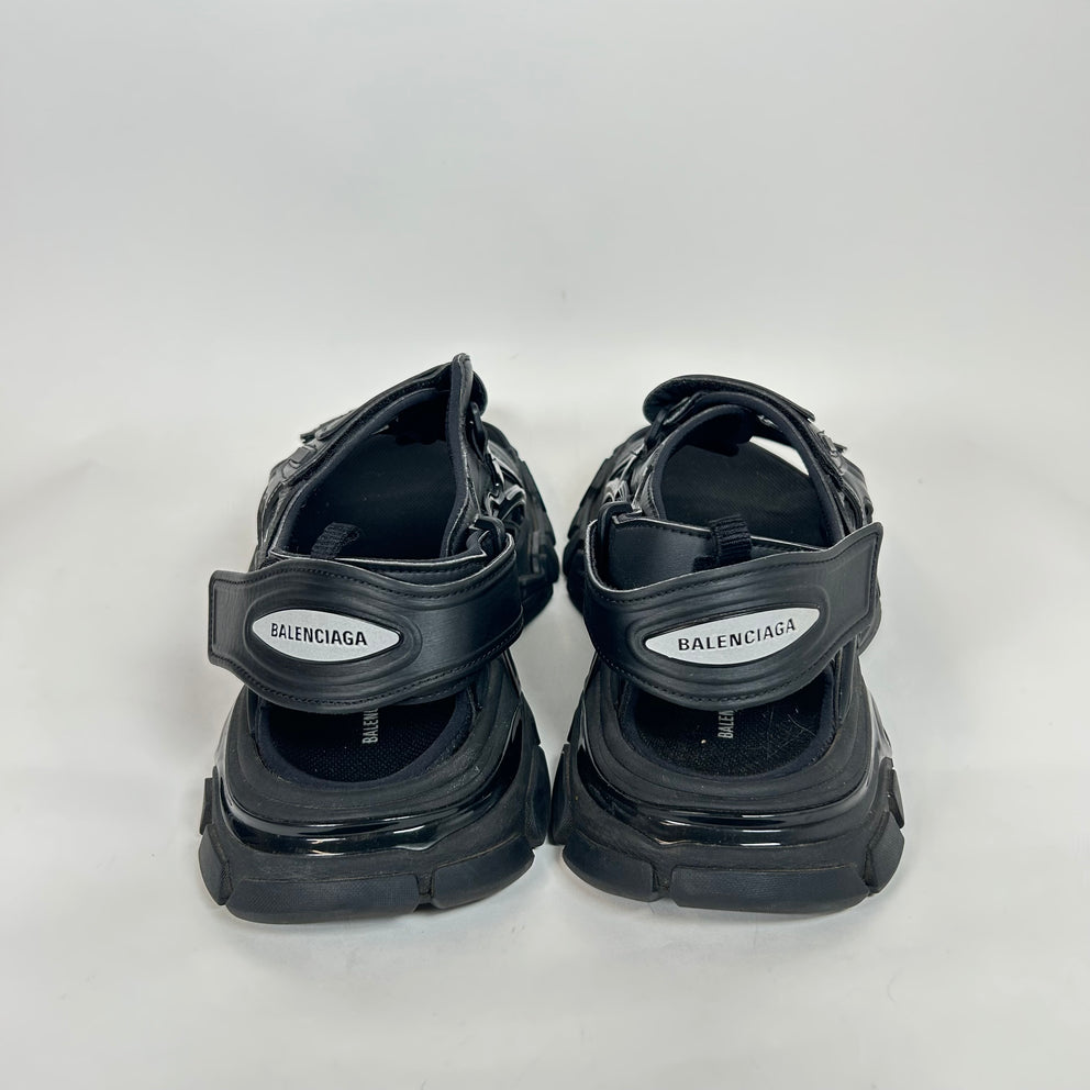 Balenciaga Triple Black Track Sandal Size 44