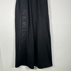 Anonymous Club Oversized Wide Leg Black Sweat Pants Size S