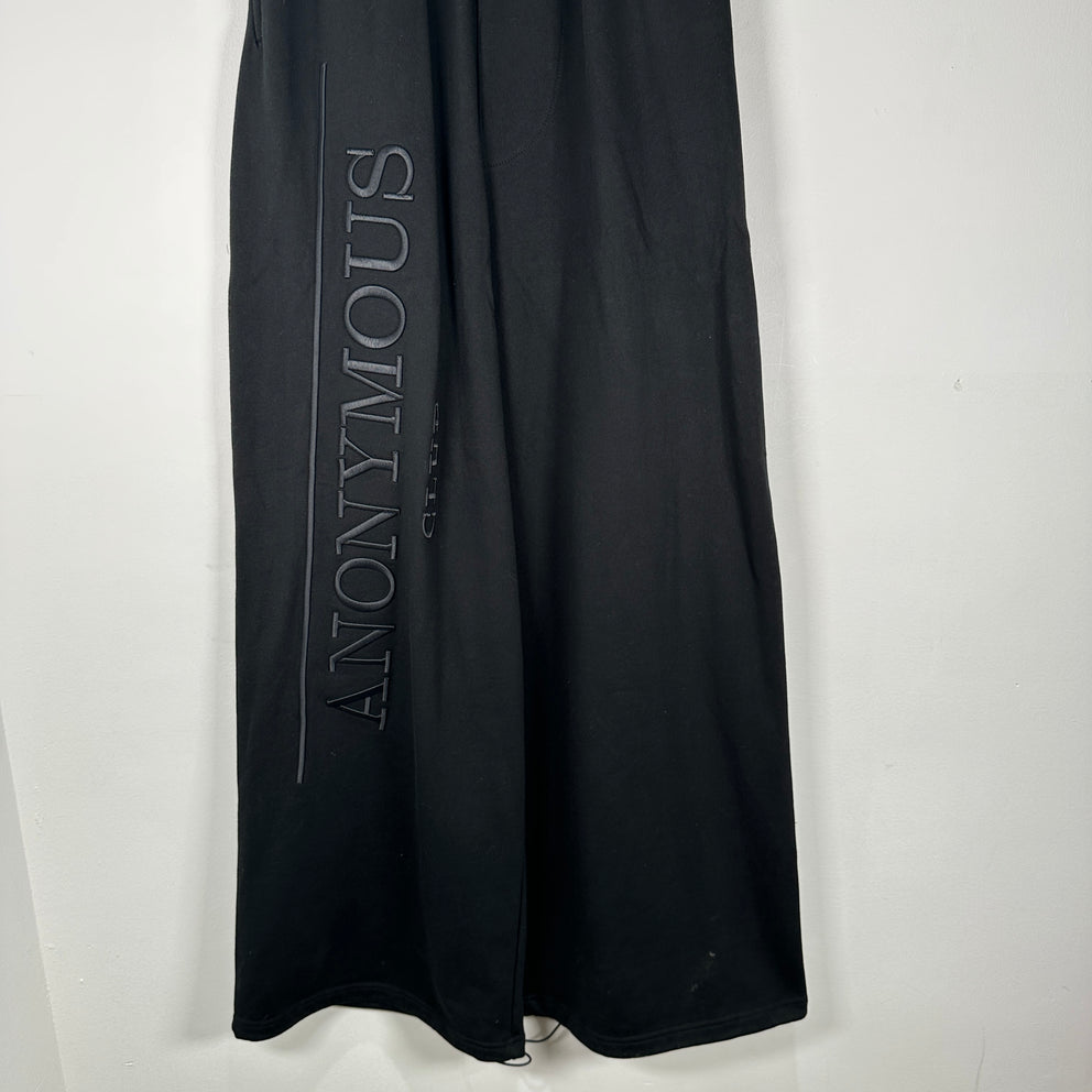Anonymous Club Oversized Wide Leg Black Sweat Pants Size S