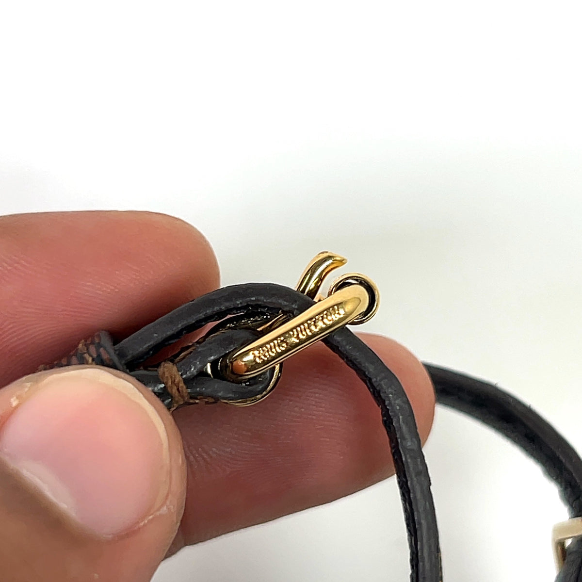 Louis Vuitton Ebene Damier Sign It Double-Wrap Bracelet