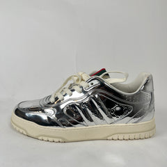Gucci Metallic Silver GG Re-Web Sneaker Size GG 11