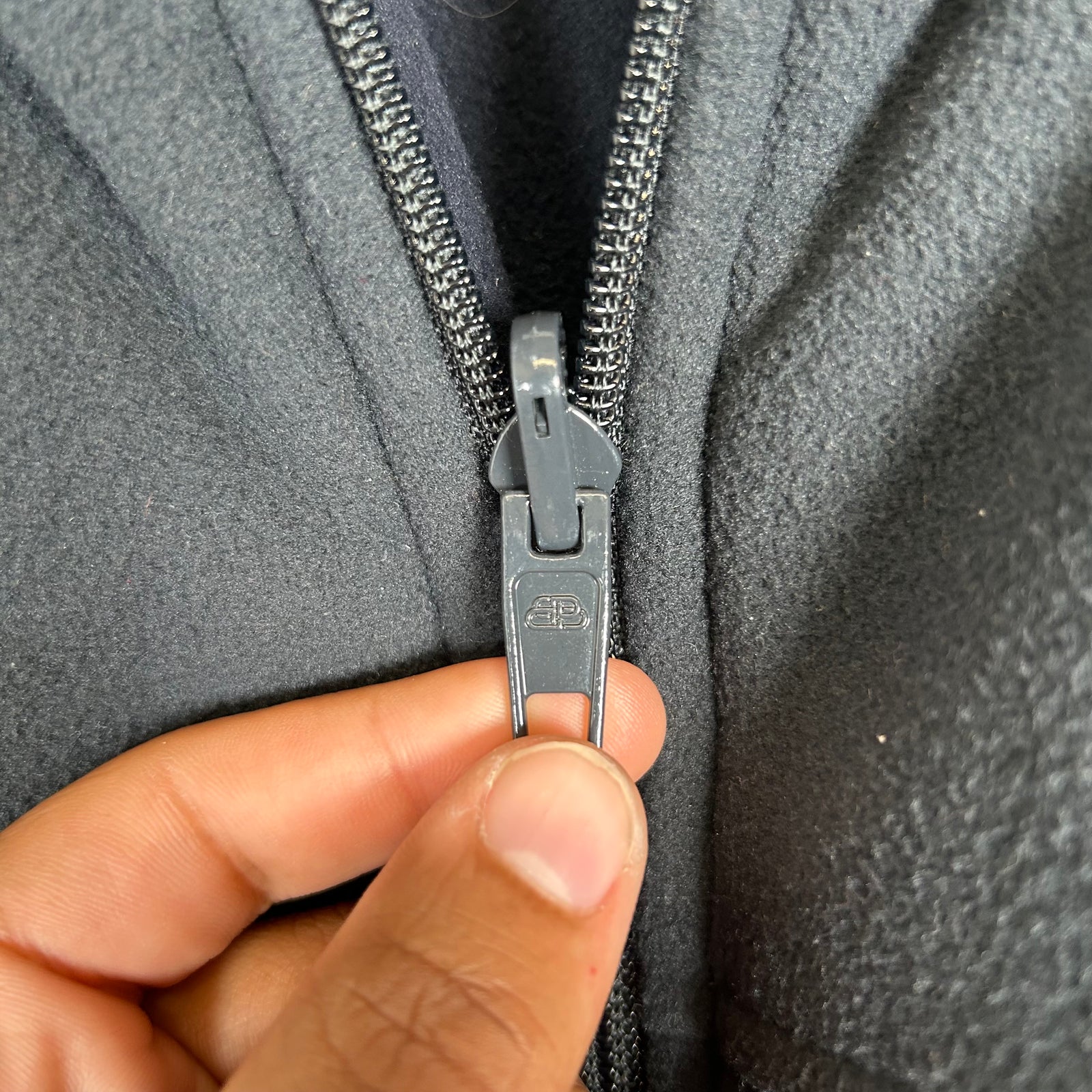 Balenciaga Black/Navy Fleece Reversible Puffer Size 1