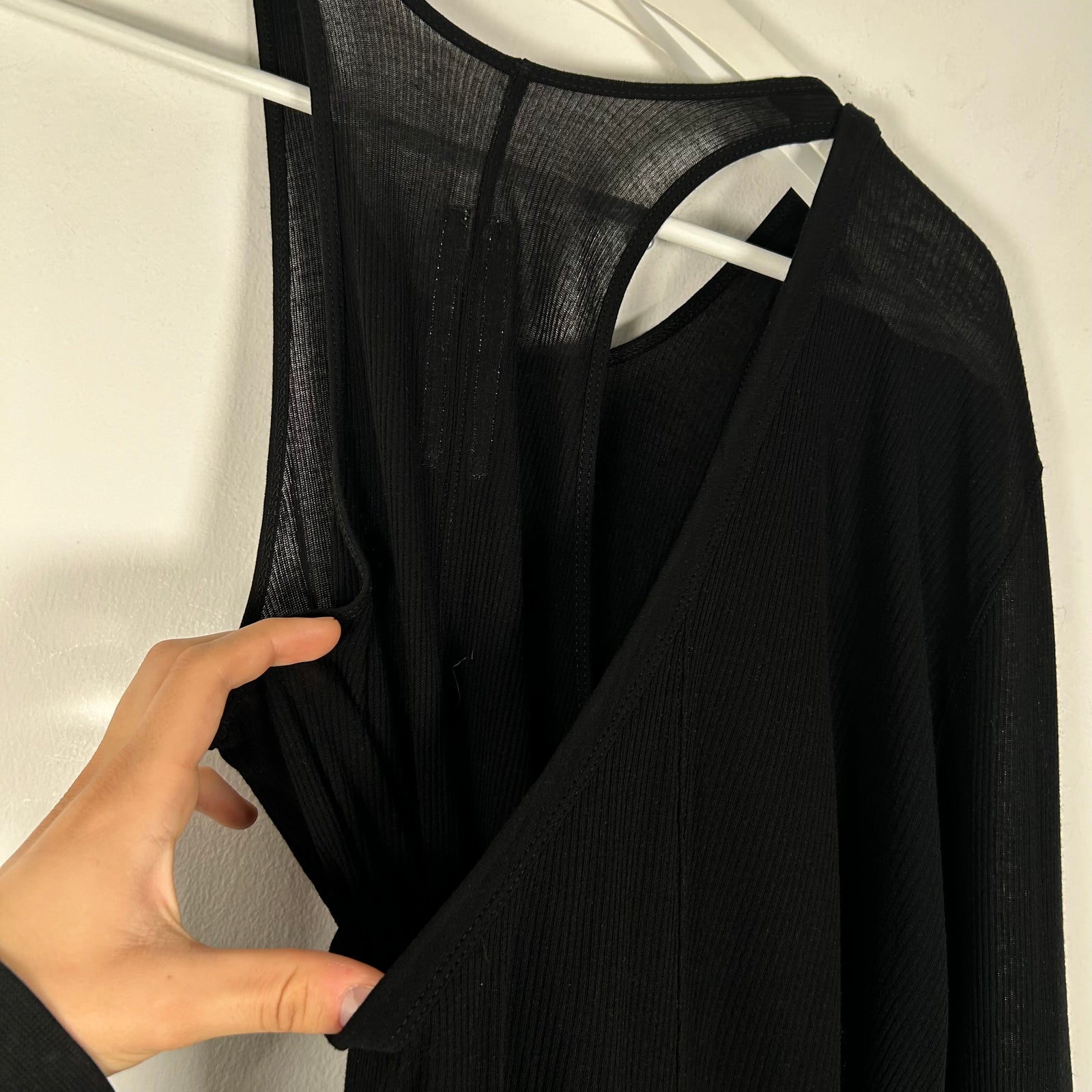 Rick Owens Luxor FW/23 Ziggy Black Tank Top Size S