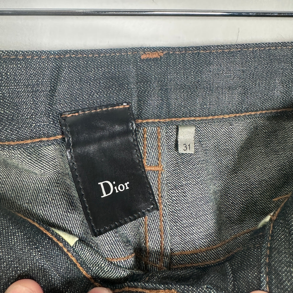 Dior Homme Grey Light Waxed Jeans Size 31
