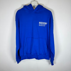 Hidden NY Blue/Cream Logo Hoodie Size M