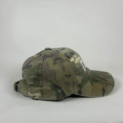Street Commerce Green Camo Mirrored Logo Distressed Cap