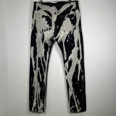 Rick Owens FW16 Bleach Vomit Torrence Cut Jeans Size 34