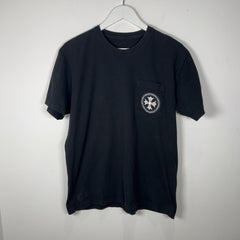 Chrome Hearts Black Stamp Cross Logo T-Shirt
