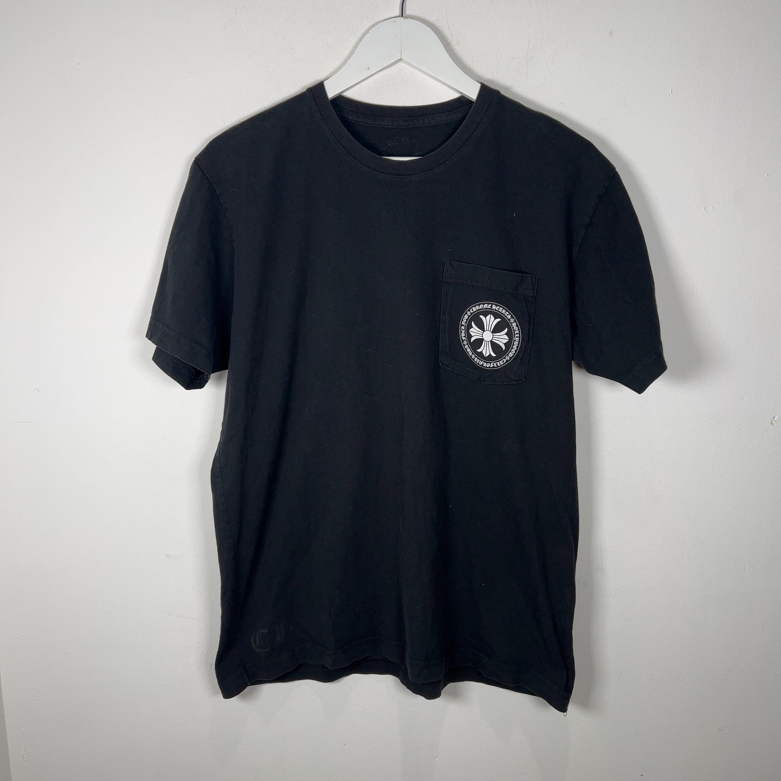 Chrome Hearts Black Stamp Cross Logo T-Shirt