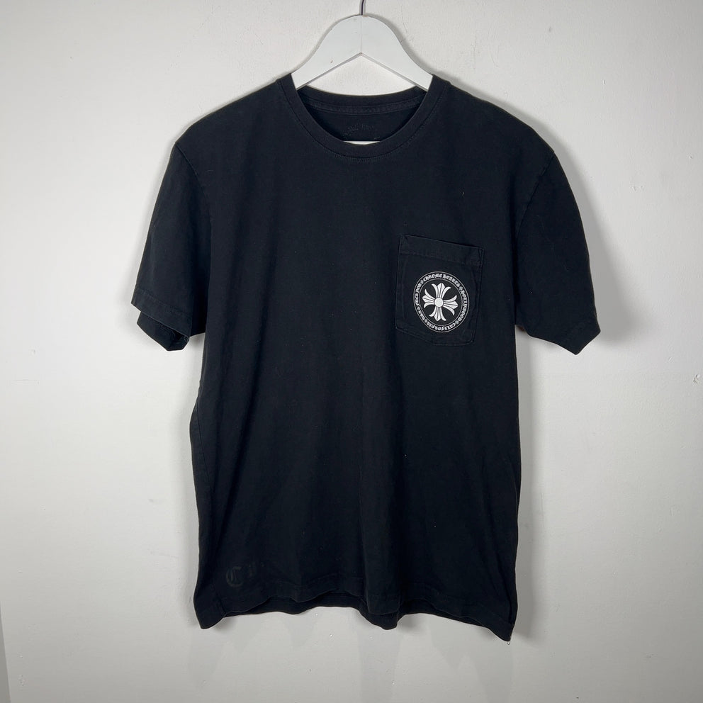 Chrome Hearts Black Stamp Cross Logo T-Shirt