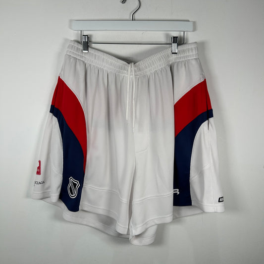 Balenciaga White Mesh Hockey Shorts Size XXL