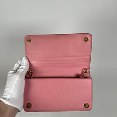 Prada Vitello Saffiano Neutral Pink