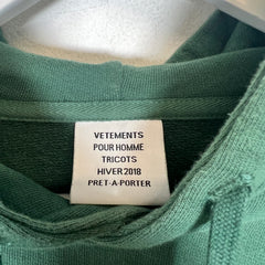 Vetements Green German Tourist Hoodie Size S