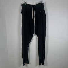 Rick Owens Black Thin Sweatpants Size XL