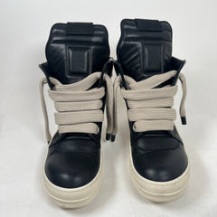 Rick Owens Black Jumbo Lace Geobasket Size 42