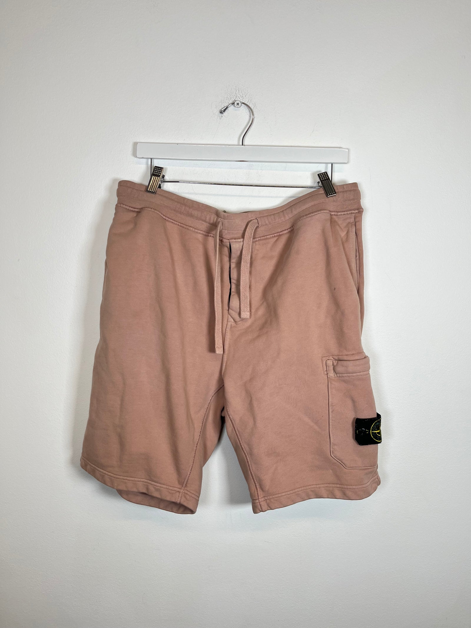 Stone Island Salmon Cargo Shorts Size XL