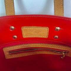 Louis Vuitton Red Monogram Vernis Reade PM Handbag