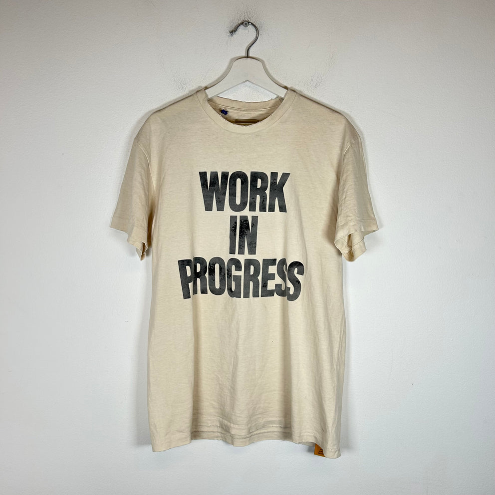 Gallery Dept White Work In Progress T-Shirt
