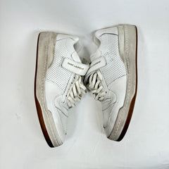 Saint Laurent White SL24 Leather Sneakers Size 42.5