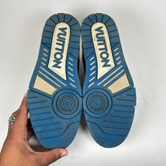 Louis Vuitton SS21 Blue/Black Virgil Upcycled LV Trainer Size LV 8