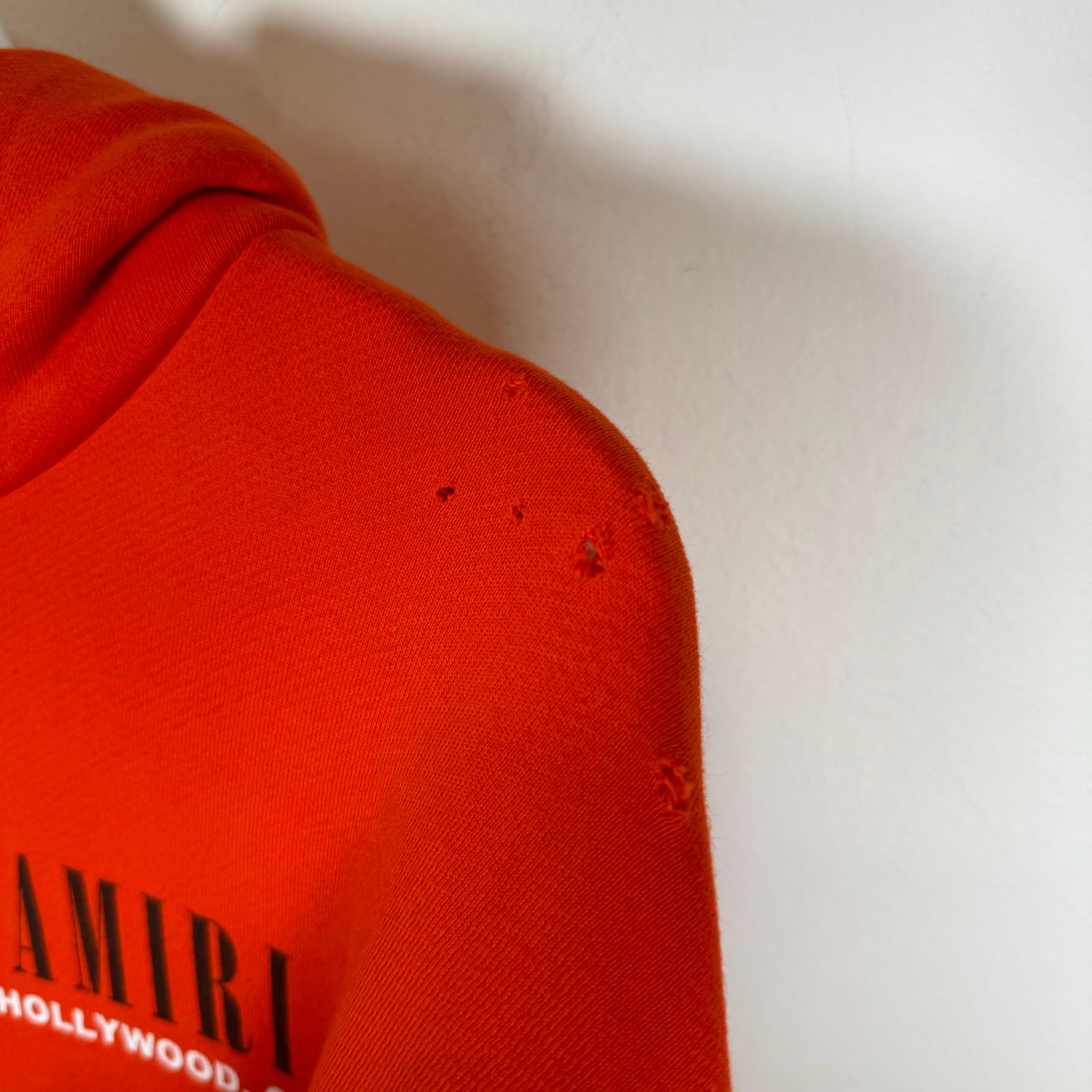 Amiri Orange Bones Hoodie Size L