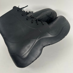 Bottega Veneta Black Lace-Up Puddle Boot Size 10