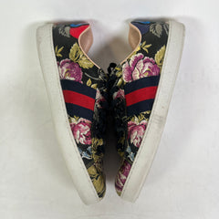 Gucci Floral Jacquard Ace Sneaker Size GG 10