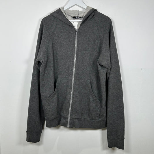 Raf Simons 'Missing In Action' Grey Zip Up Hoodie Size L